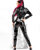 Gloss PVC Catsuit with 2 Way Zipper Through Crotch