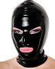 Latex Hood with Eyes and Mouth Openings - also with Zipper