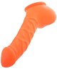 FRANZ anatomische Latex-Penishülle - 14 cm - neon orange