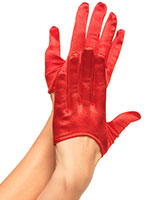 Mini Cropped Satin Gloves