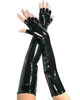 Gloss PVC Gloves without Fingertips