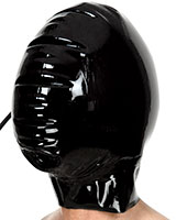 Inflatable Latex Hood with Mouth Opening