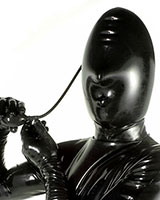 Inflatable Latex Hood with Nose Holes
