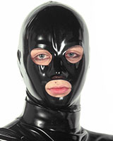 Anatomical Male Latex Hood (0.6 mm) with Eyes and Mouth Openings