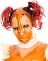 Latex Halfmask with Contrast Collar