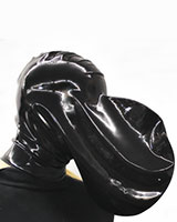 Latex Breathing Control Mask with Zipper