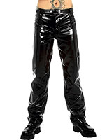 Stitched Men's Latex Jeans