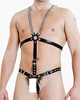 Leather Harness with Cockring