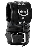 Leather Arm Cuffs with D-Ring - Width 8 cm - also with Padlock