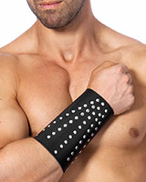 Leather Arm Gauntlet with Rivets