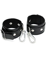 Leather Leg Cuffs with Snap Links