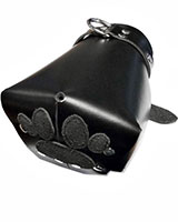 Black Leather Puppy Fist Mitts - Lockable