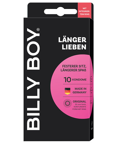 Billy Boy LÄNGER LIEBEN 10 Kondome mit Potenzring (1,20 €/Stck)