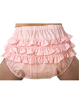 PVC Adult Baby Nappy Pants with frills