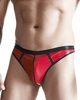 Gent's Red Wetlook String with Bulge by Regnes Fetish Planet