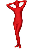 Red Shiny Zenshin Tights Suit