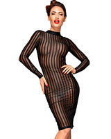 Striped Tulle Decadence Pencil Dress - up to 3XL
