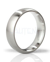 Mystim THE EARL - Round Brushed Stainless Steel Cockring