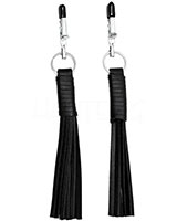 Nipple Clamps with Leather Tassels