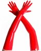 Oberarmlange rote Latexhandschuhe - Größe 2XL