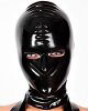 Latex Hood with Eyes and Nose Openings and Zipper