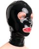 Latex Hood with Eyes and Mouth Openings- Optional with Zip