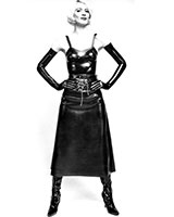 (Bild für) Midirock aus Latex - bis Größe 2XL - zum Schließen ins Bild klicken