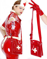 (Bild für) Schwesterntasche aus genähtem Latex