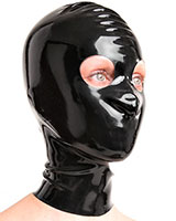 (image for) Latex Hood with Large Eyes Openings - Optional with Zipper