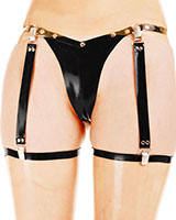Latex Suspenders with Clips