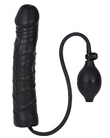 Inflatable Latex Stud - 9.5 inch - 24 cm - Black
