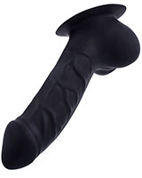 Latex Penis Sheath CARLOS with Base Plate - 15 cm - Black