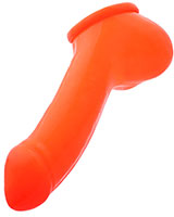 Latex Penis Sheath ADAM with 4.5 or 5.5 cm Opening - Neon Orange
