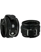 Leather Arm Cuffs with D-Ring - Width 5 cm