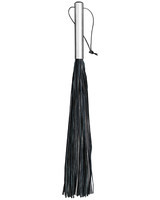 Nappa Leather Leather Flogger with 36 Tails and Aluminum Handle