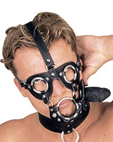 Face Harness with Internal Dildo