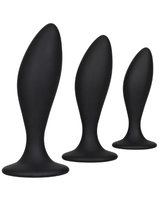 (Bild für) ANAL CURVE - 3-teiliges Analplug-Set aus Silikon mit Saugnäpfen