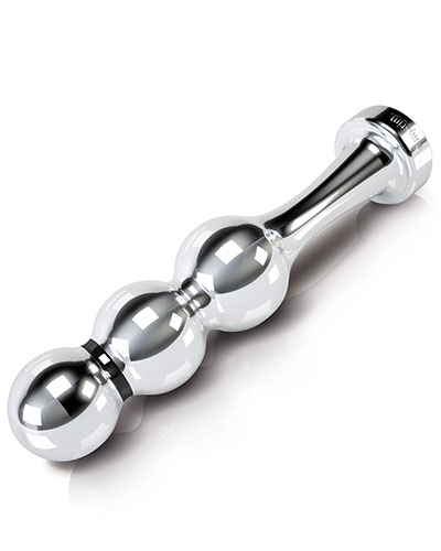 BOLD BORIS Kugel-Dildo aus Aluminium für E-Stim