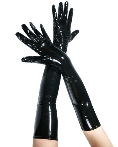 Handschuhe aus Stretchlack - Oberarmlänge
