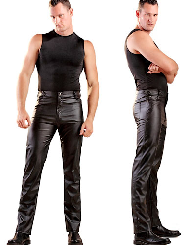 Leatherette Jeans