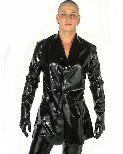 Herrenjacke aus geklebtem Latex