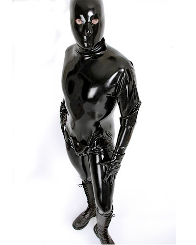 Ganzanzug aus Latex mit Codpiece