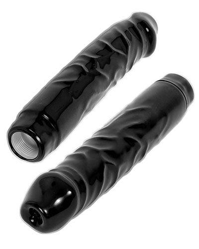 Dildo aus Latex mit durchlaufendem Schlauch