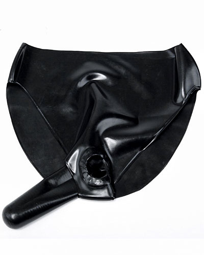 (Bild für) Damenslip aus Latex mit Vaginalkondom