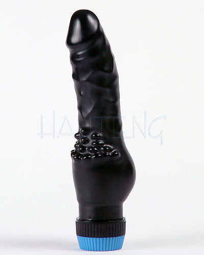 Penisvibrator aus Latex mit Stimulationsnoppen - 18,5 cm