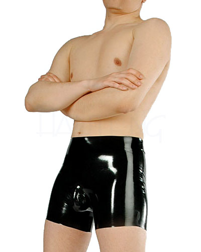 Anatomische Latexshorts mit Ausbuchtung von Fetisso