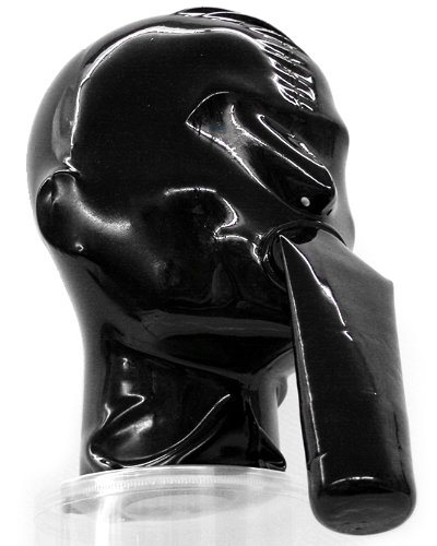 (Bild für) Haube aus geklebtem Latex mit Elefantenrüssel-Kondom und RV