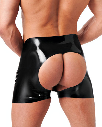 Pofreie Latexshorts für Männer