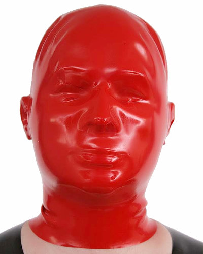 (Bild für) Anatomische 2mm Heavy Rubber Latexhaube mit RV (und Öffnungen)