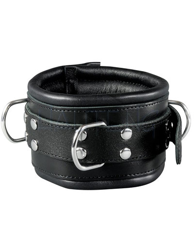 (Bild für) Bondagehalsband aus Leder 8 cm breit - auch abschließbar